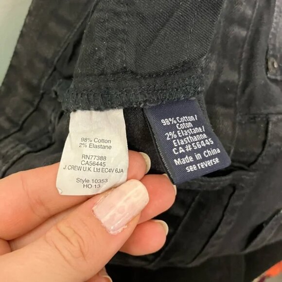 J. Crew Black Matchstick Skinny Denim Jeans - Picture 6 of 6